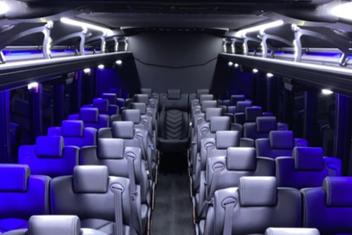 Pearland Charter Bus Interior