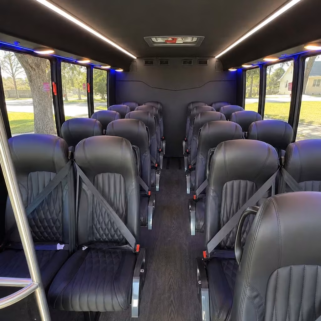 25 passenger minibus interior