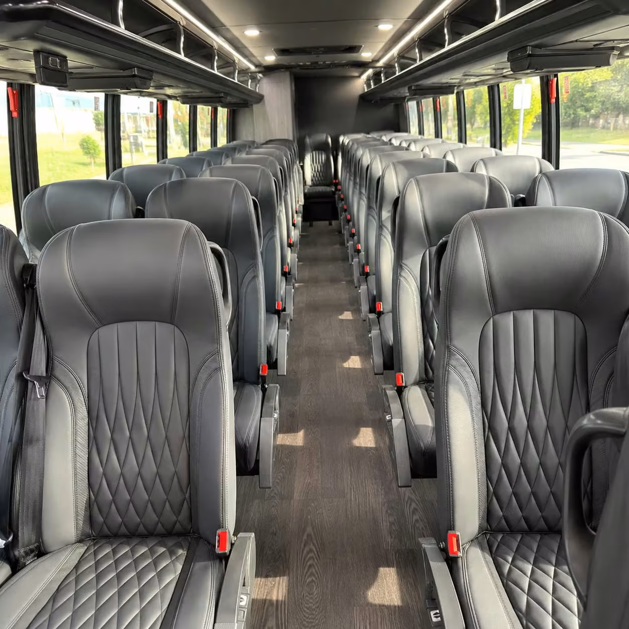 28 passenger minibus interior
