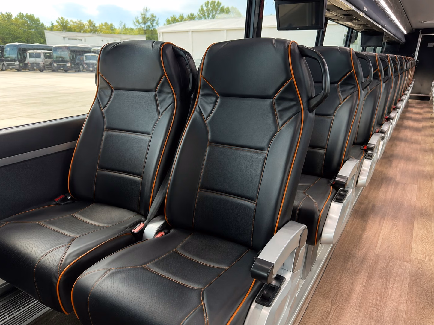 56 passenger charter bus interior