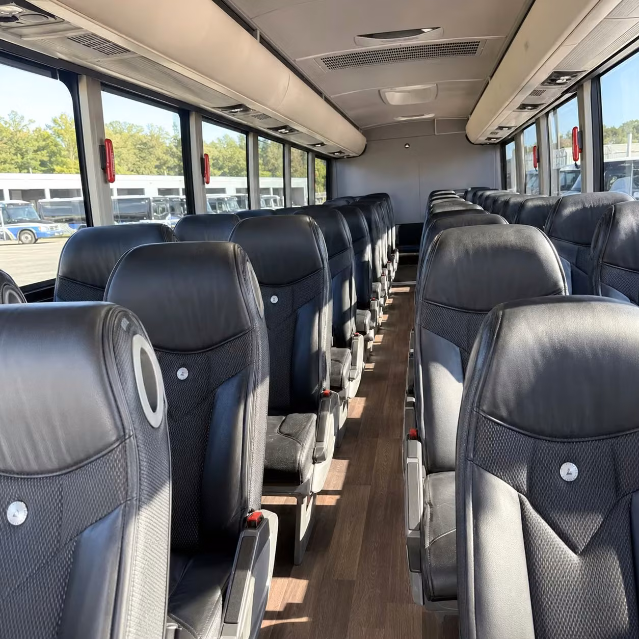 pearland charter bus interior gallery