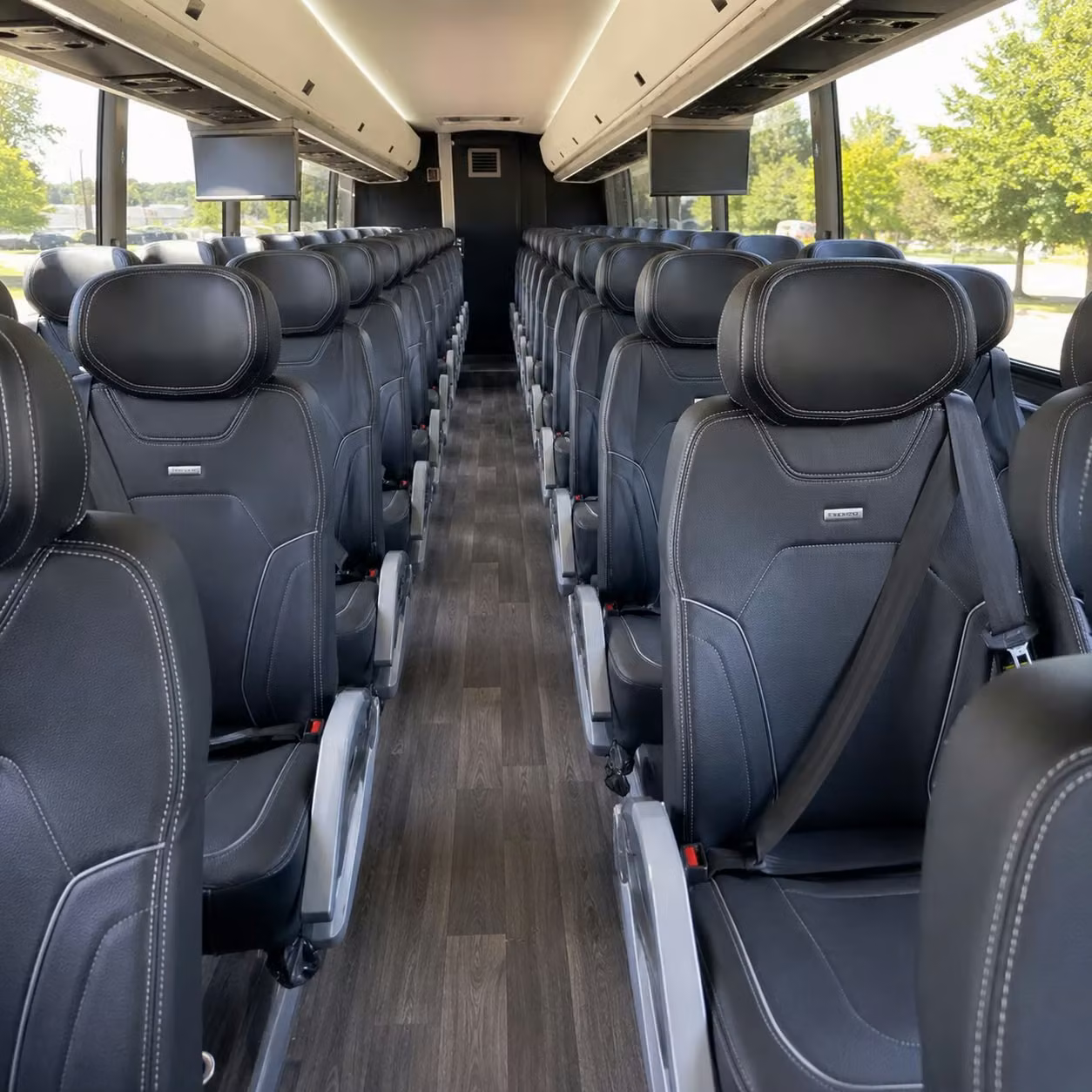 pearland charter bus interior