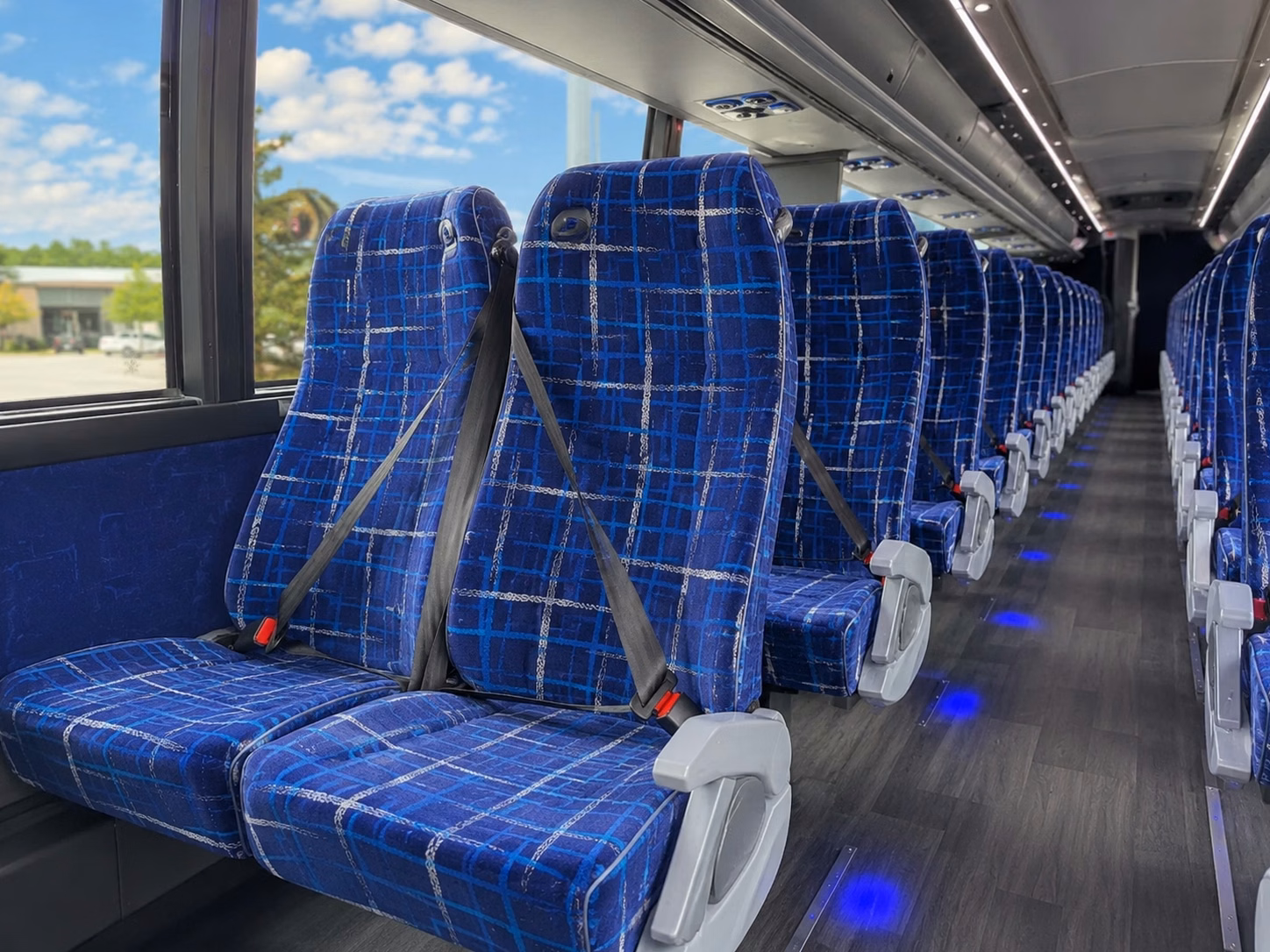pearland charter bus rental inside